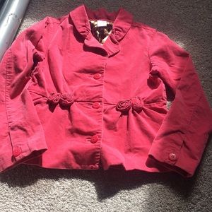 Gymboree fully lined jacket coral